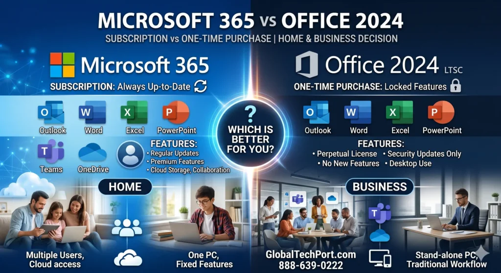 Microsoft 365 vs Office 2024 – Which Is Better? (2026 Guide)